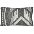 Malagoon cushion Mochica ornament - anthracite - 35x60cm