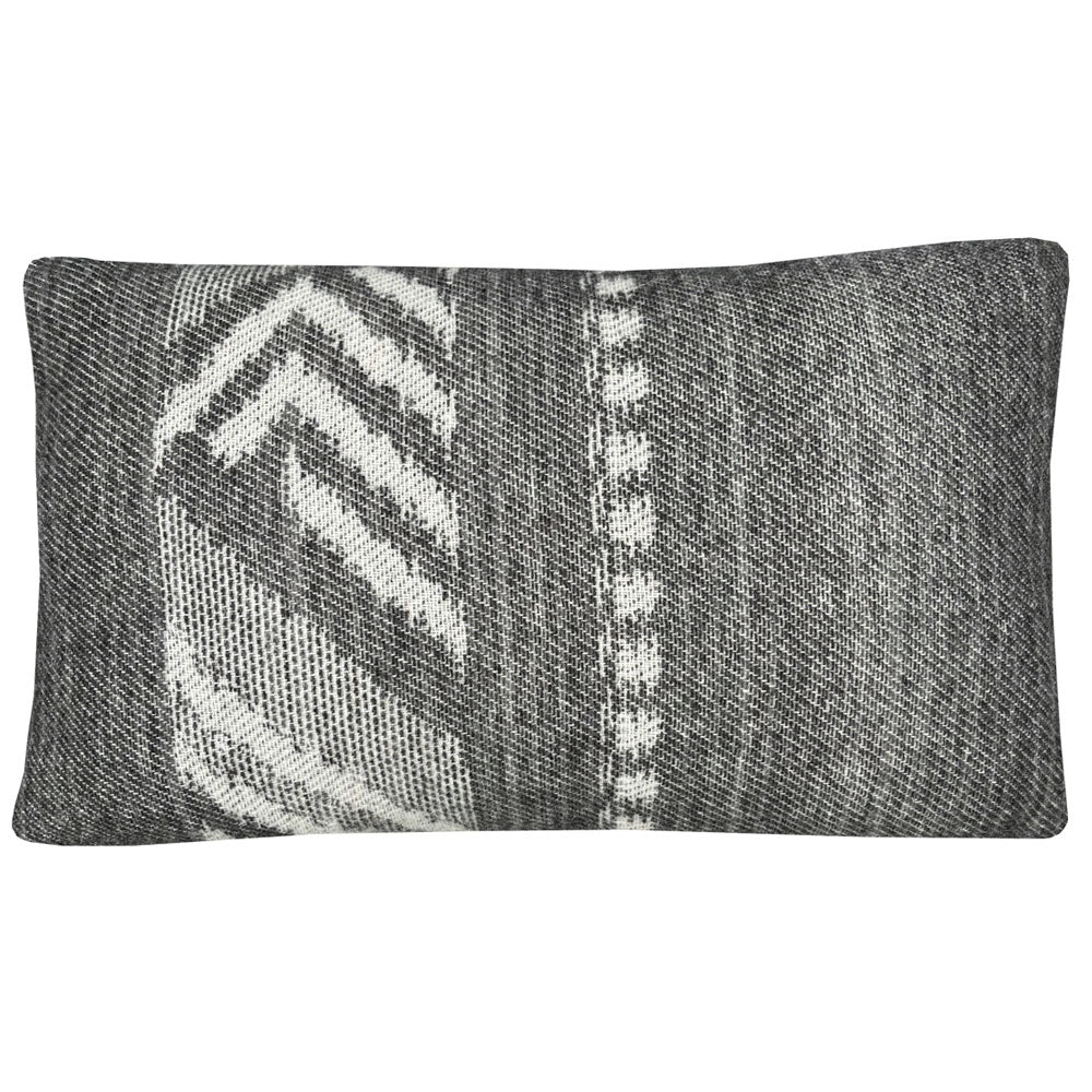 Malagoon cushion Mochica decostripe - anthracite - 35x60cm