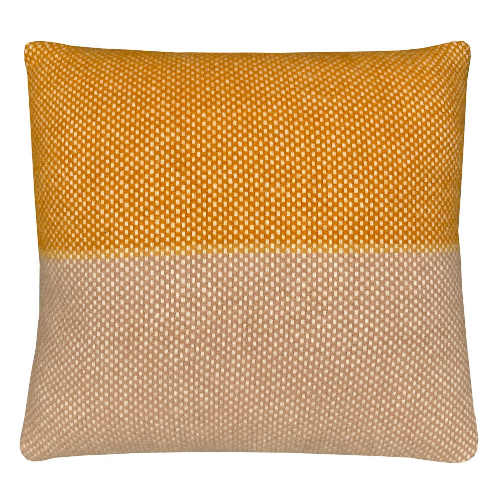 Malagoon Festivity cushion - yellow, ochre - 45x45cm 100% wool