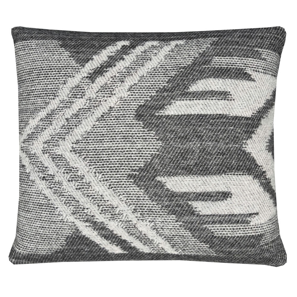 Malagoon cushion Mochica ornament - anthracite - 45x45cm