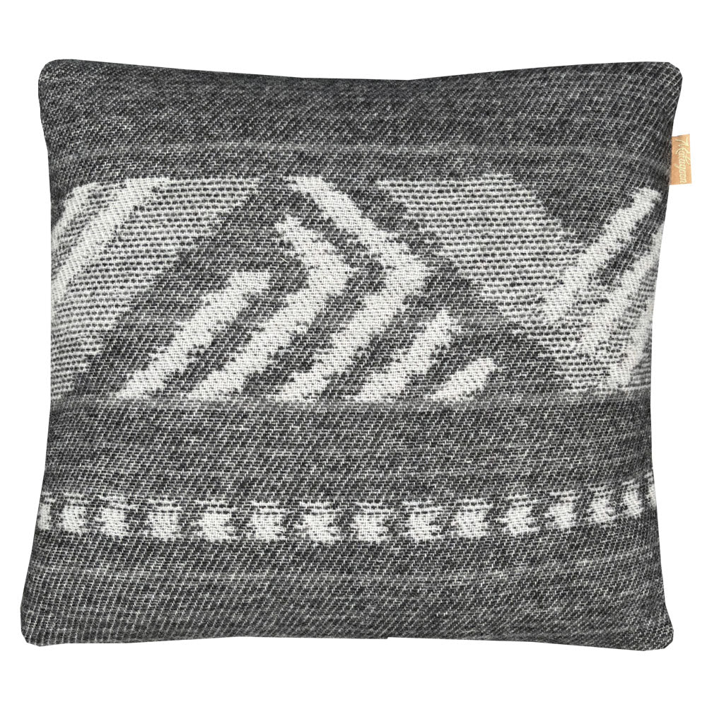 Malagoon cushion Mochica decostripe - anthracite - 45x45cm