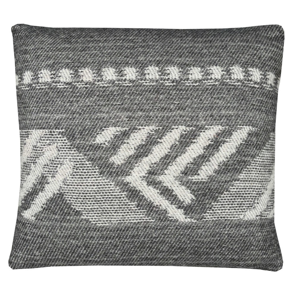 Malagoon cushion Mochica decostripe - anthracite - 45x45cm