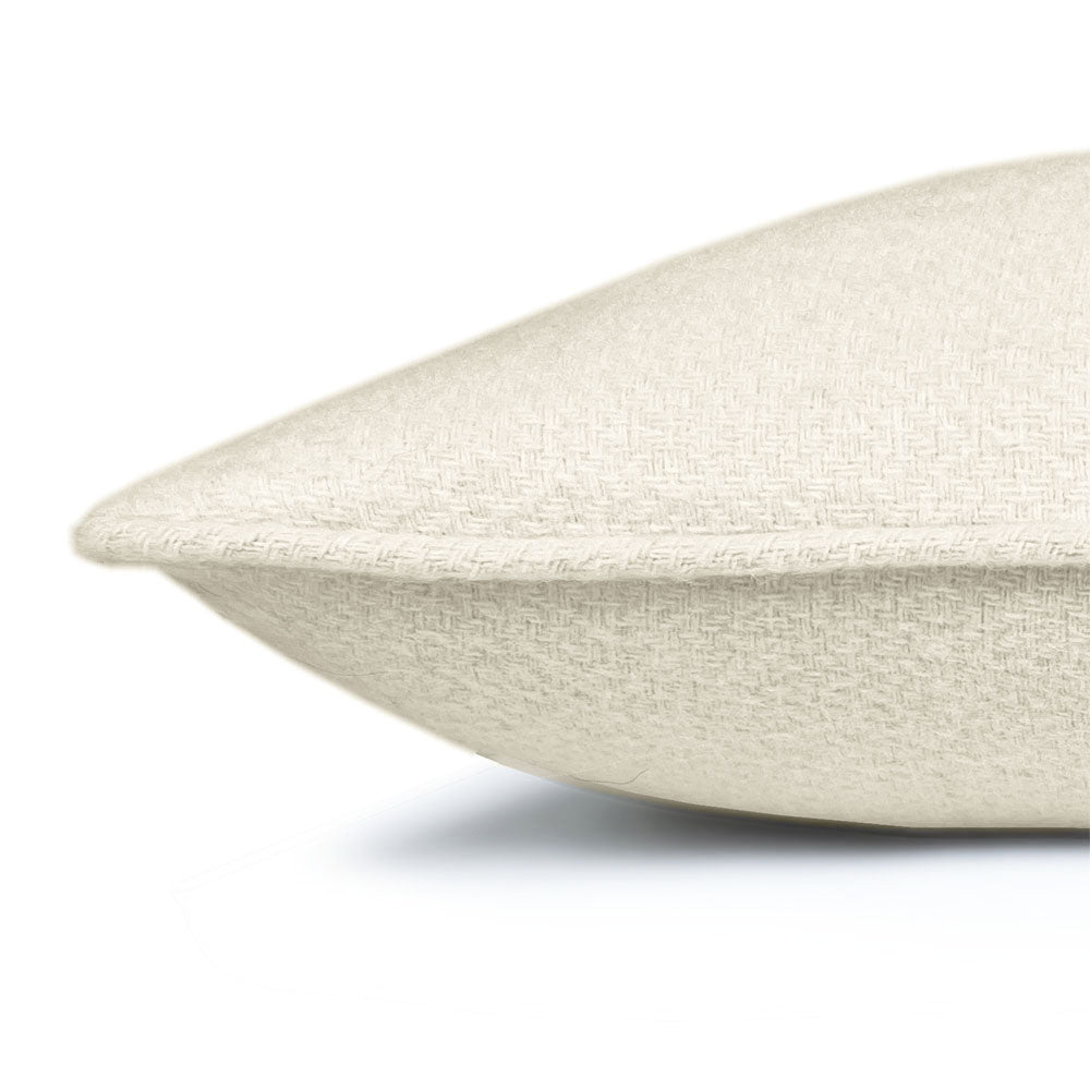 Malagoon cushion - Abbey White - 35x60cm recycled wool