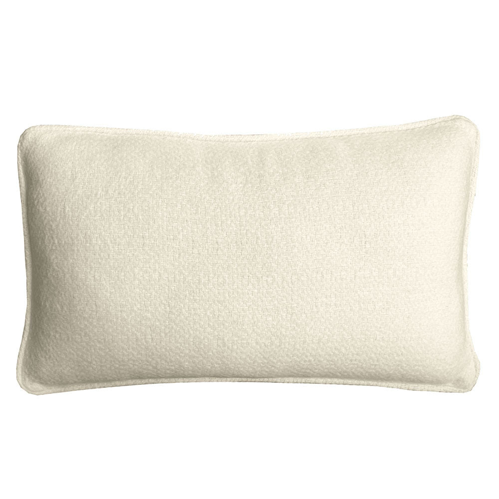 Malagoon cushion - Abbey White - 35x60cm recycled wool