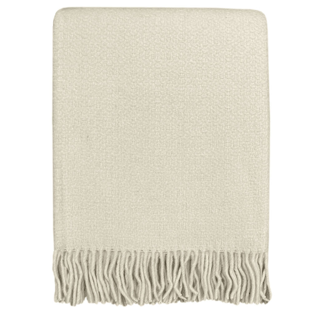 Malagoon throw - abbey white - 130x170cm recycled wool