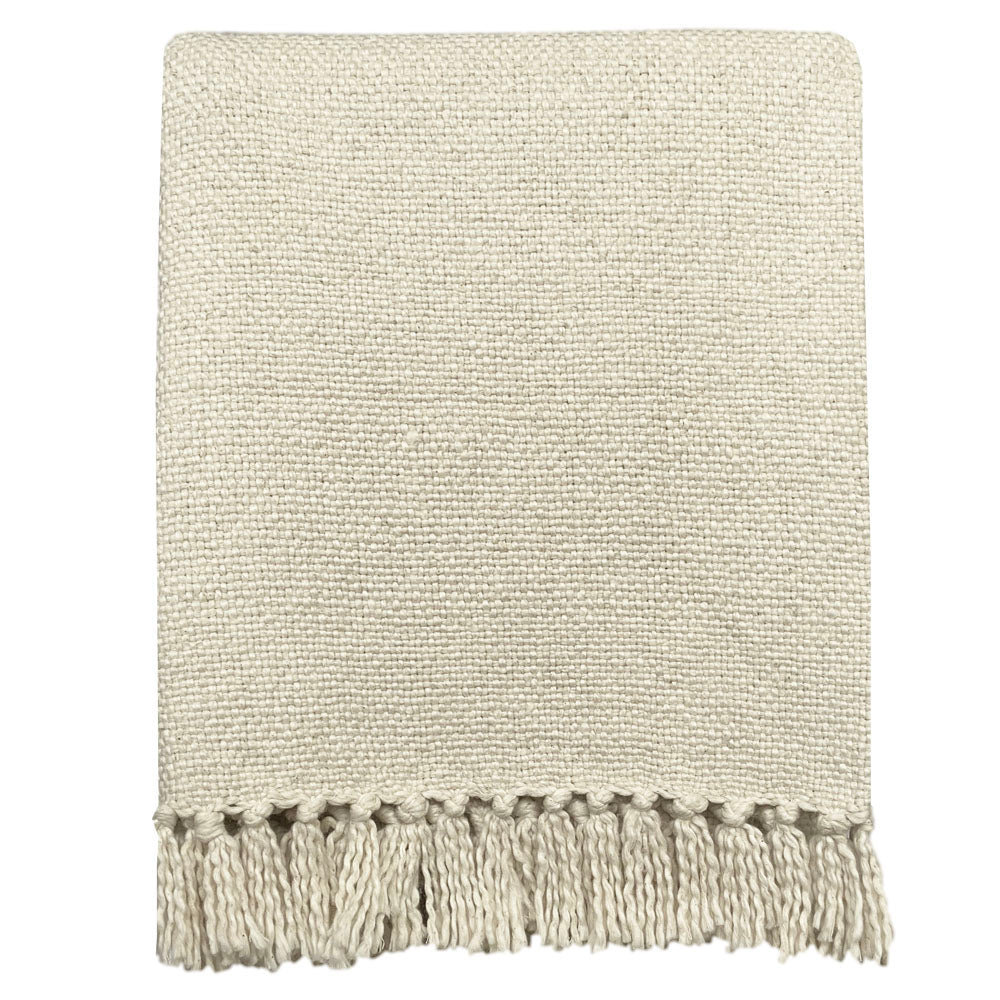 Malagoon throw - clay white - 127x152cm 100% cotton