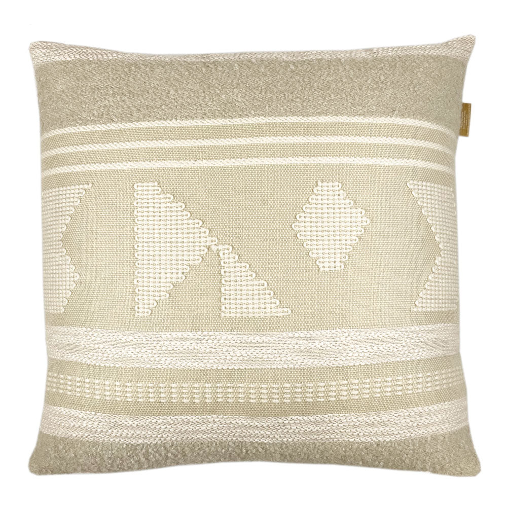 Malagoon Crafty cushion - white - 50x50cm