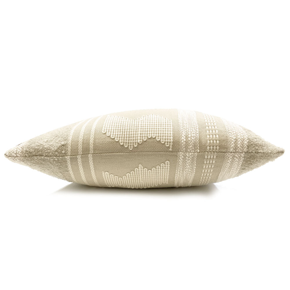 Malagoon Crafty cushion - white - 50x50cm