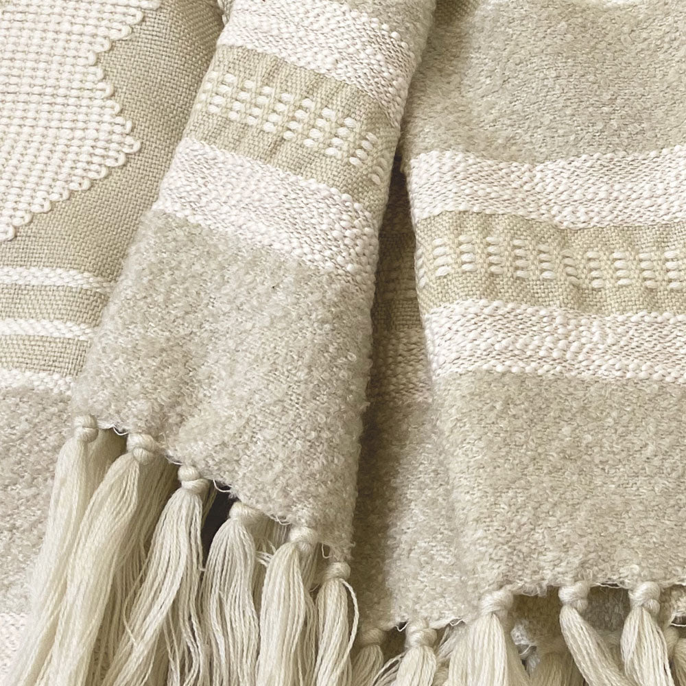 Malagoon throw Crafty - white - 125x150cm