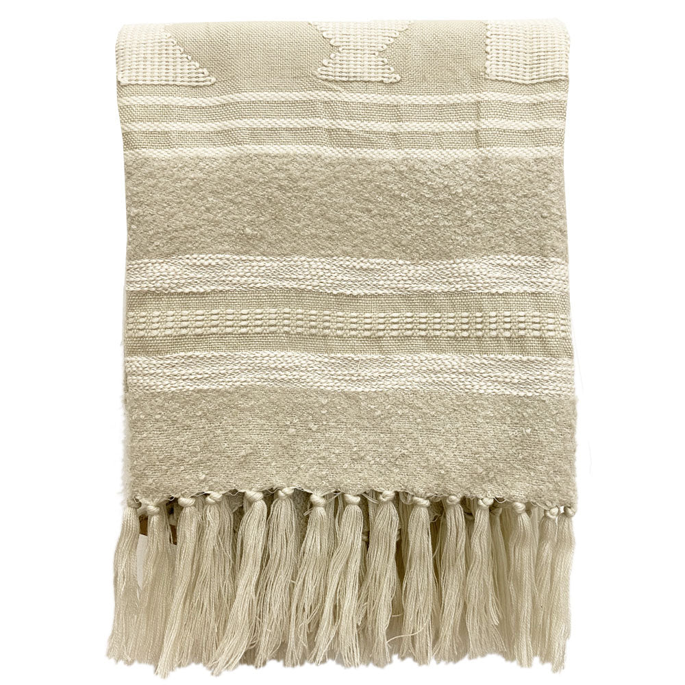 Malagoon throw Crafty - white - 125x150cm