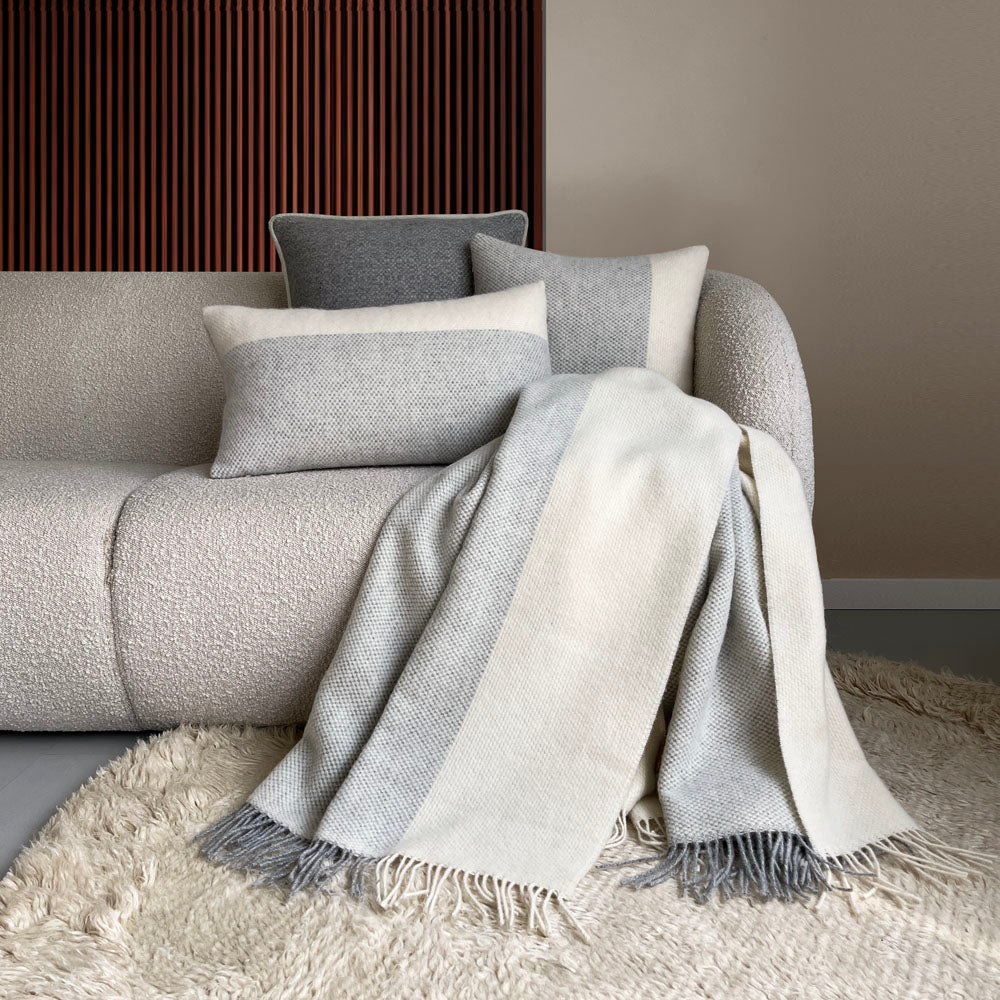 Malagoon Easy Nature cushion - gray - 35x60cm wool