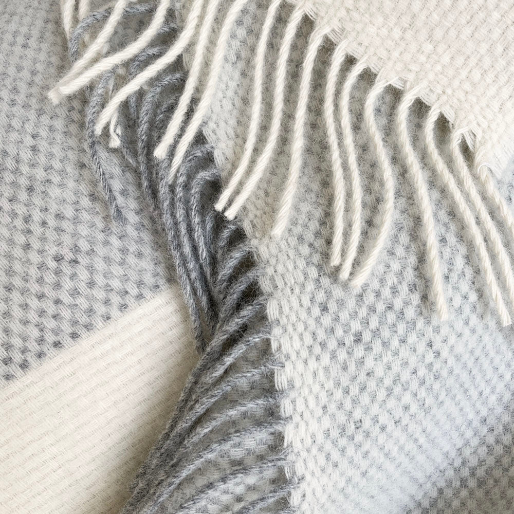 Malagoon throw Easy Nature - grey - 140x200cm 100% wool