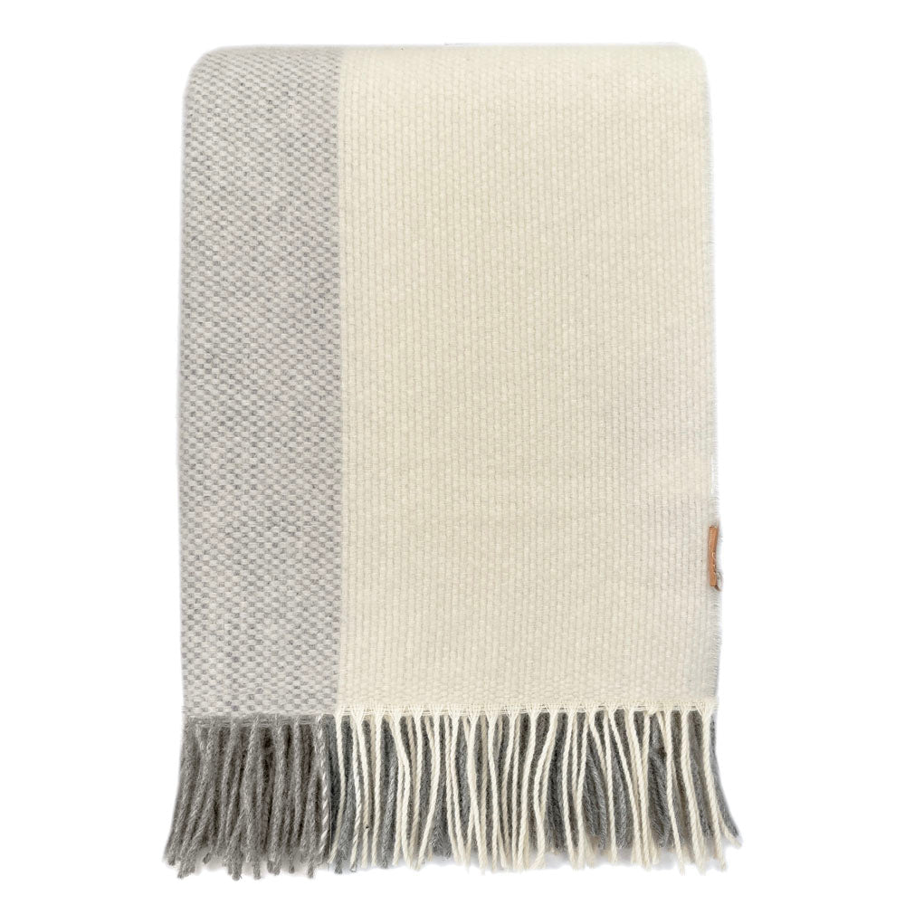 Malagoon throw Easy Nature - grey - 140x200cm 100% wool