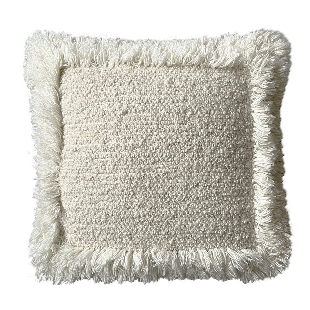 Malagoon Eboya cushion - off-white - 50x50cm 100% wool