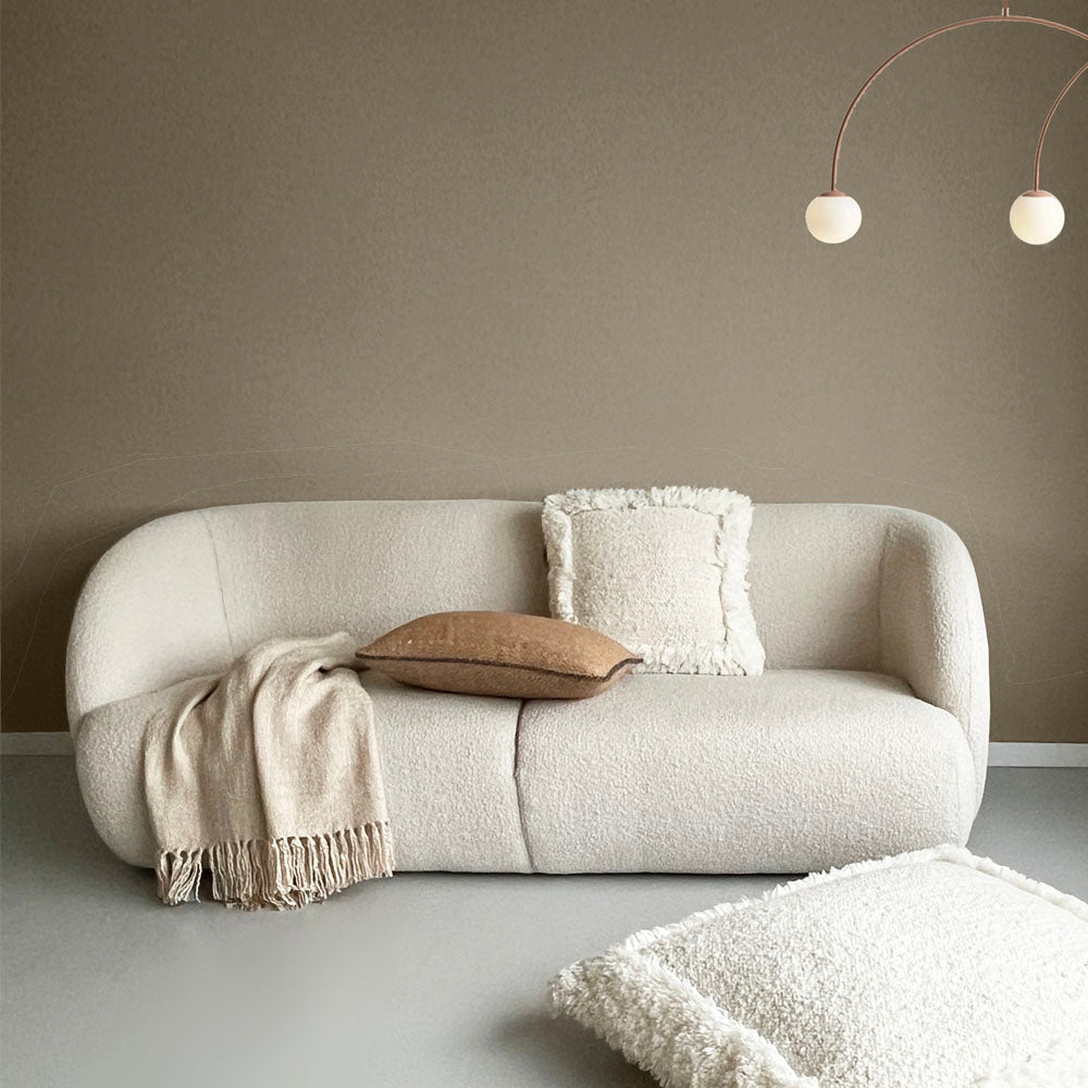 Malagoon Eboya cushion - off-white - 50x50cm 100% wool