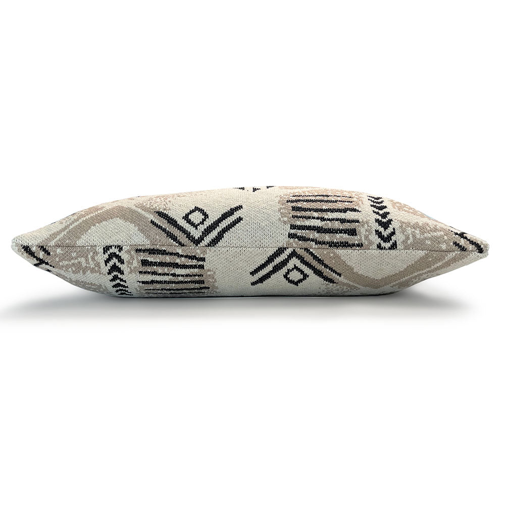 Malagoon Cushion Funny Block Dye - Off-white - 35x60cm 100% Organic Cotton
