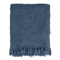 Malagoon Solid throw - indigo blue - 125x150cm