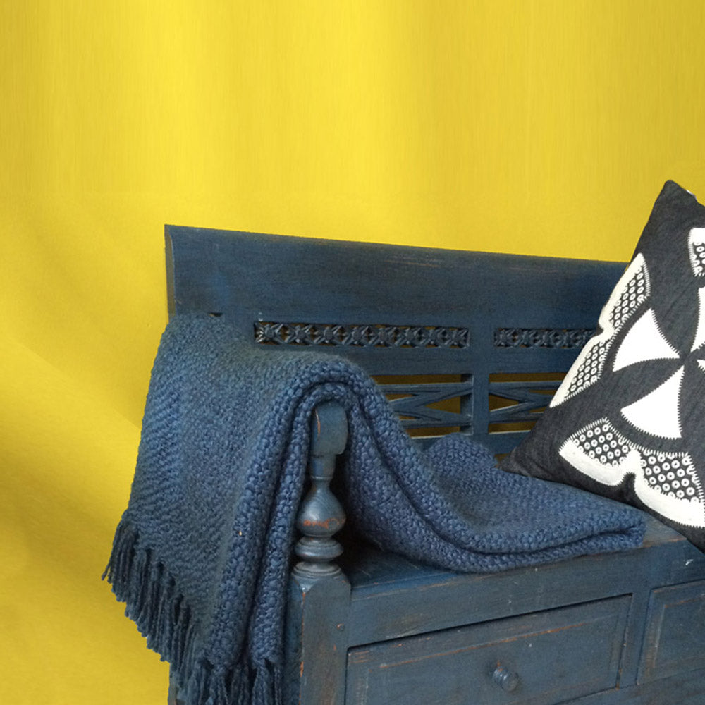 Malagoon Solid throw - indigo blue - 125x150cm