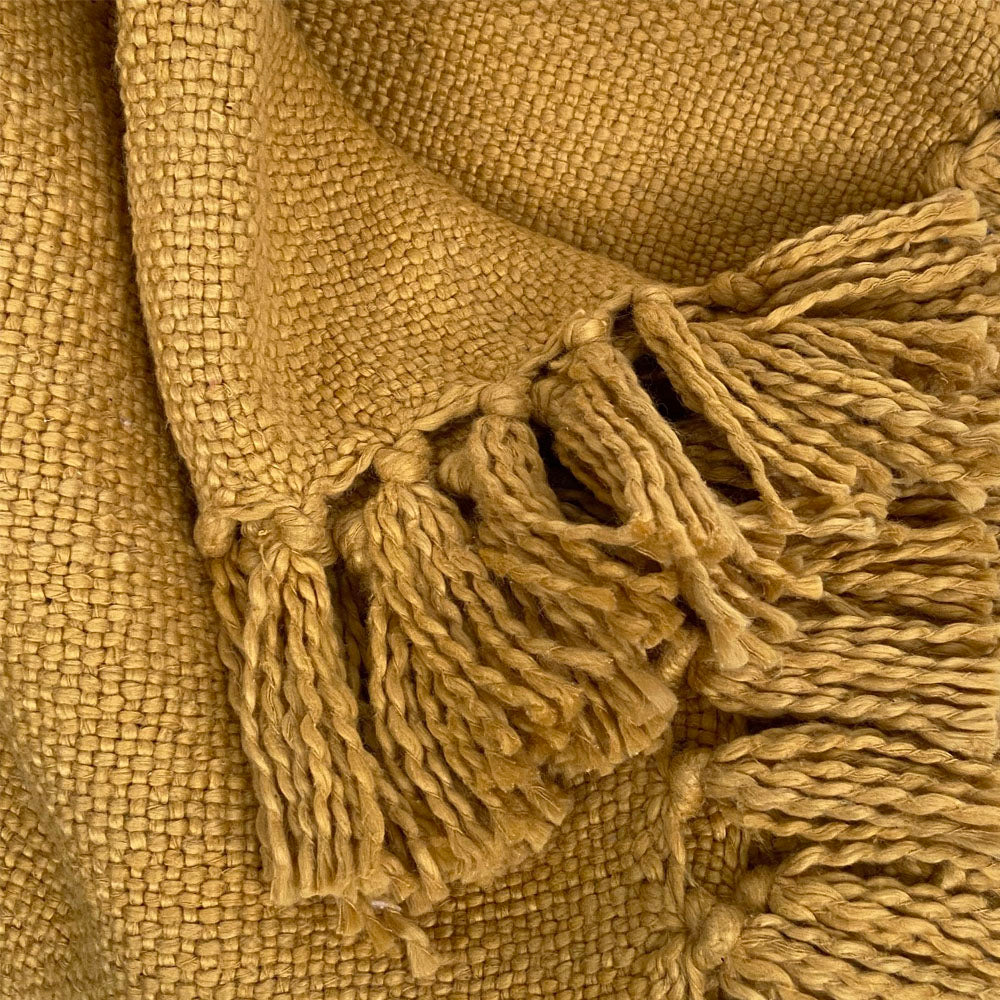 Malagoon throw - jasper yellow - 127x152cm 100% cotton