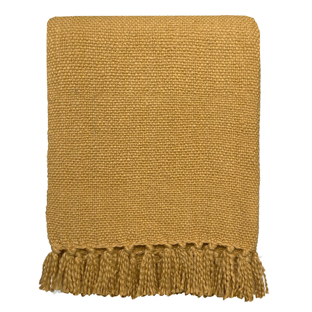 Malagoon throw - jasper yellow - 127x152cm 100% cotton