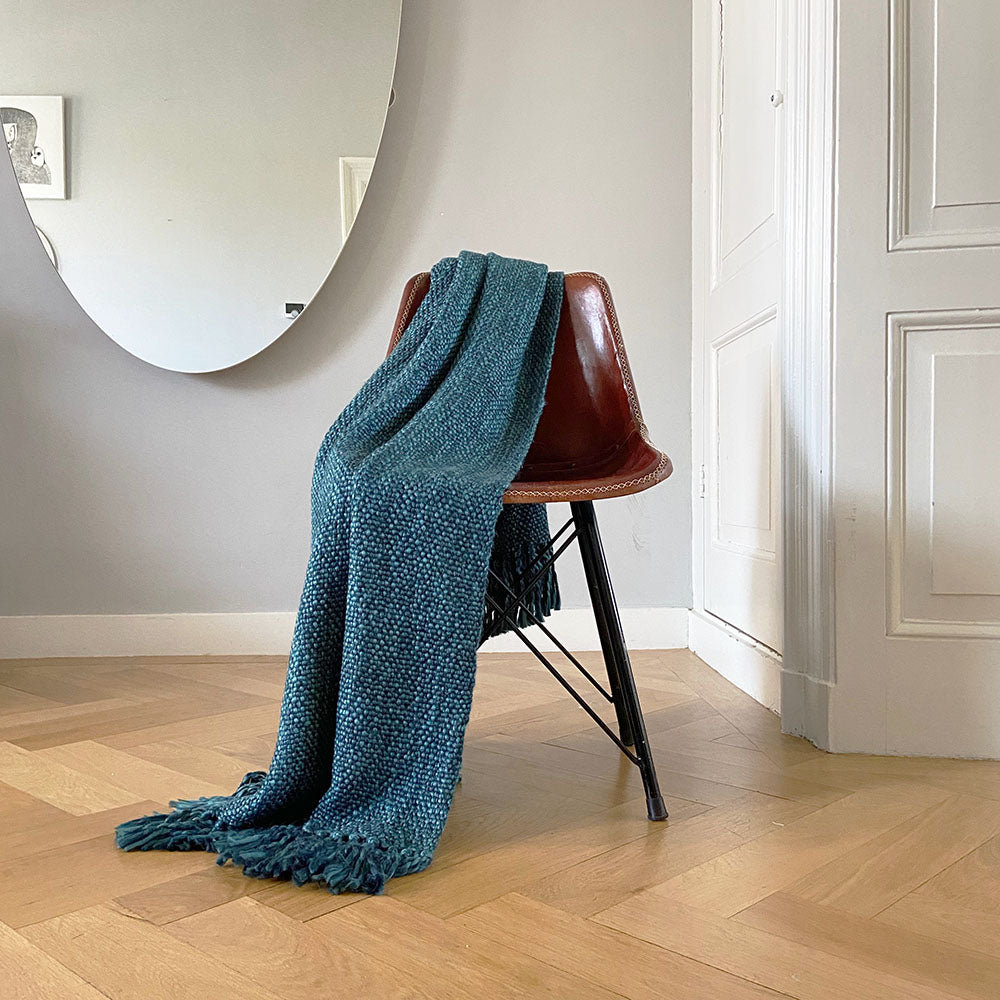 Malagoon throw Marble - dark blue - 125x150cm