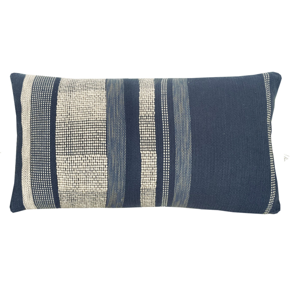 Malagoon cushion - midnight blue textured - 35x60cm
