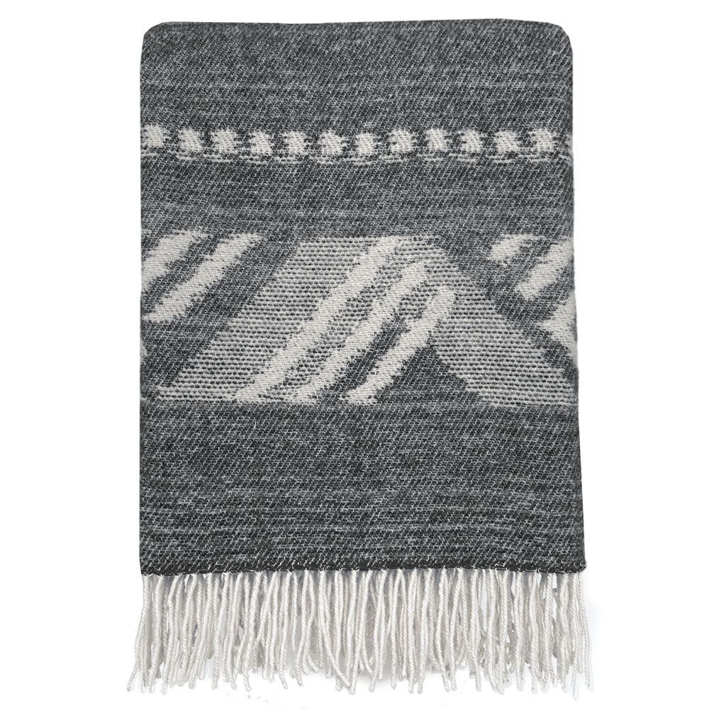 Malagoon throw Mochica - anthracite - 140x200cm Merino Wool