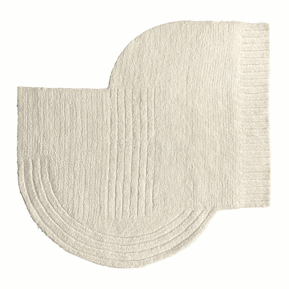 Malagoon Mokoh rug - off-white - 177x178cm 80% wool 20% cotton (100% wool tufted)
