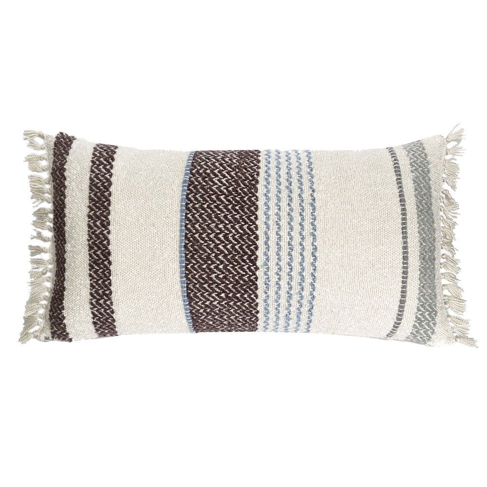 Malagoon Seasight cushion - multicolour bouclé - 40x70cm