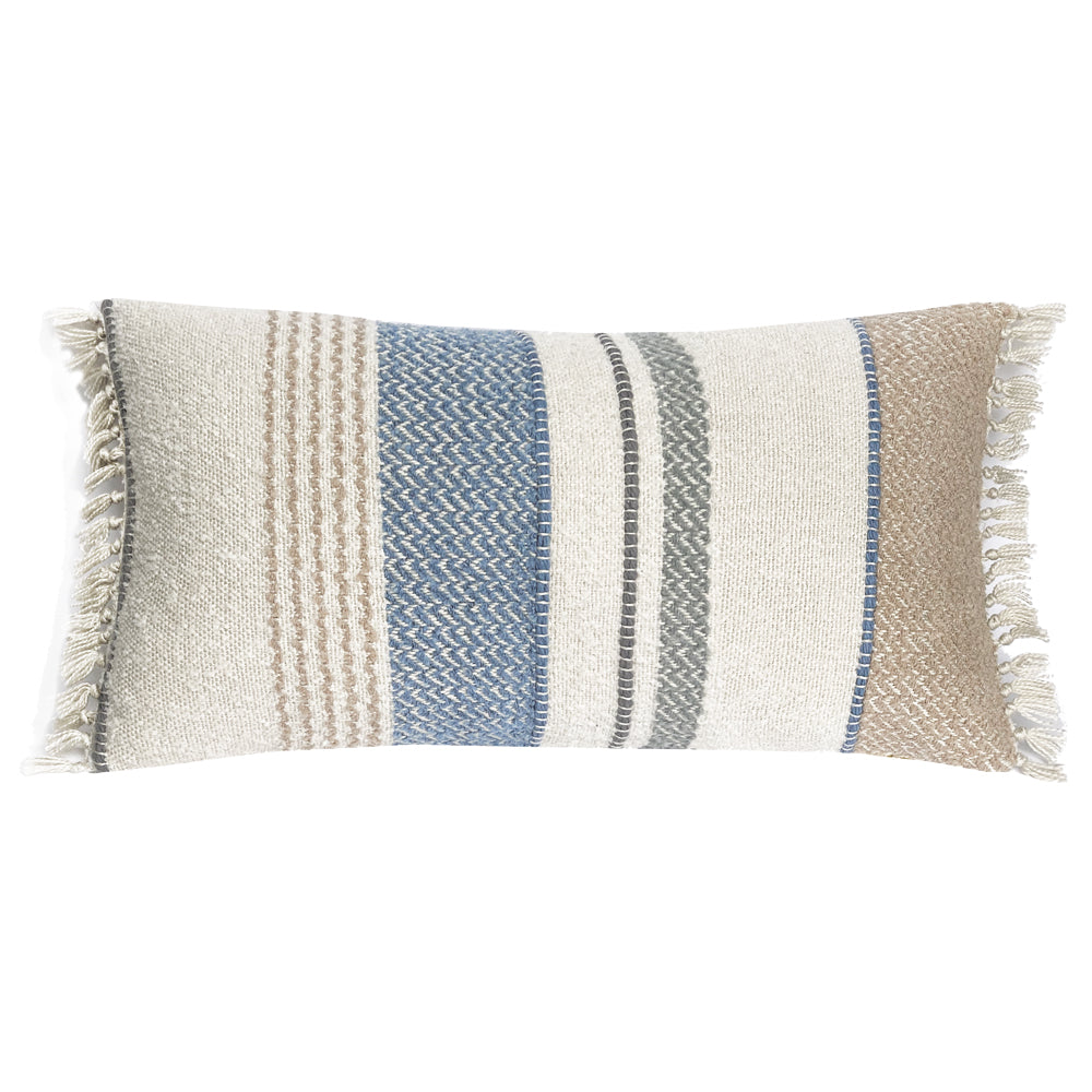 Malagoon Seasight cushion - multicolour bouclé - 40x70cm
