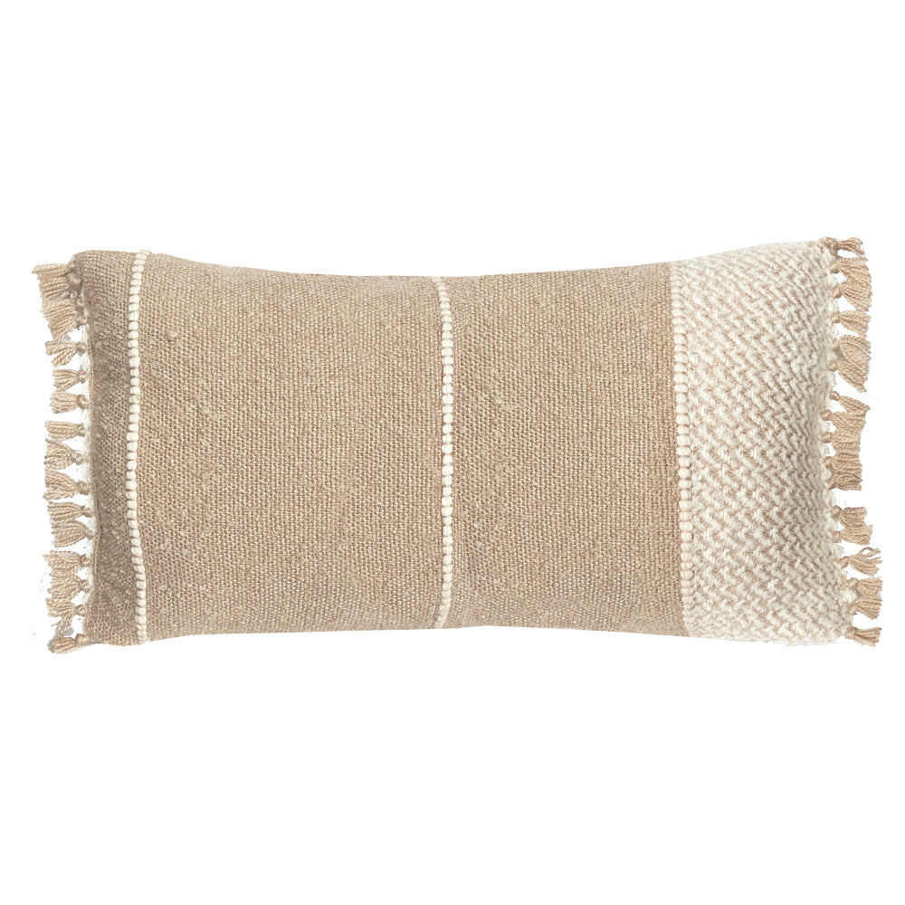 Malagoon Berber cushion - oat beige - 35x60cm