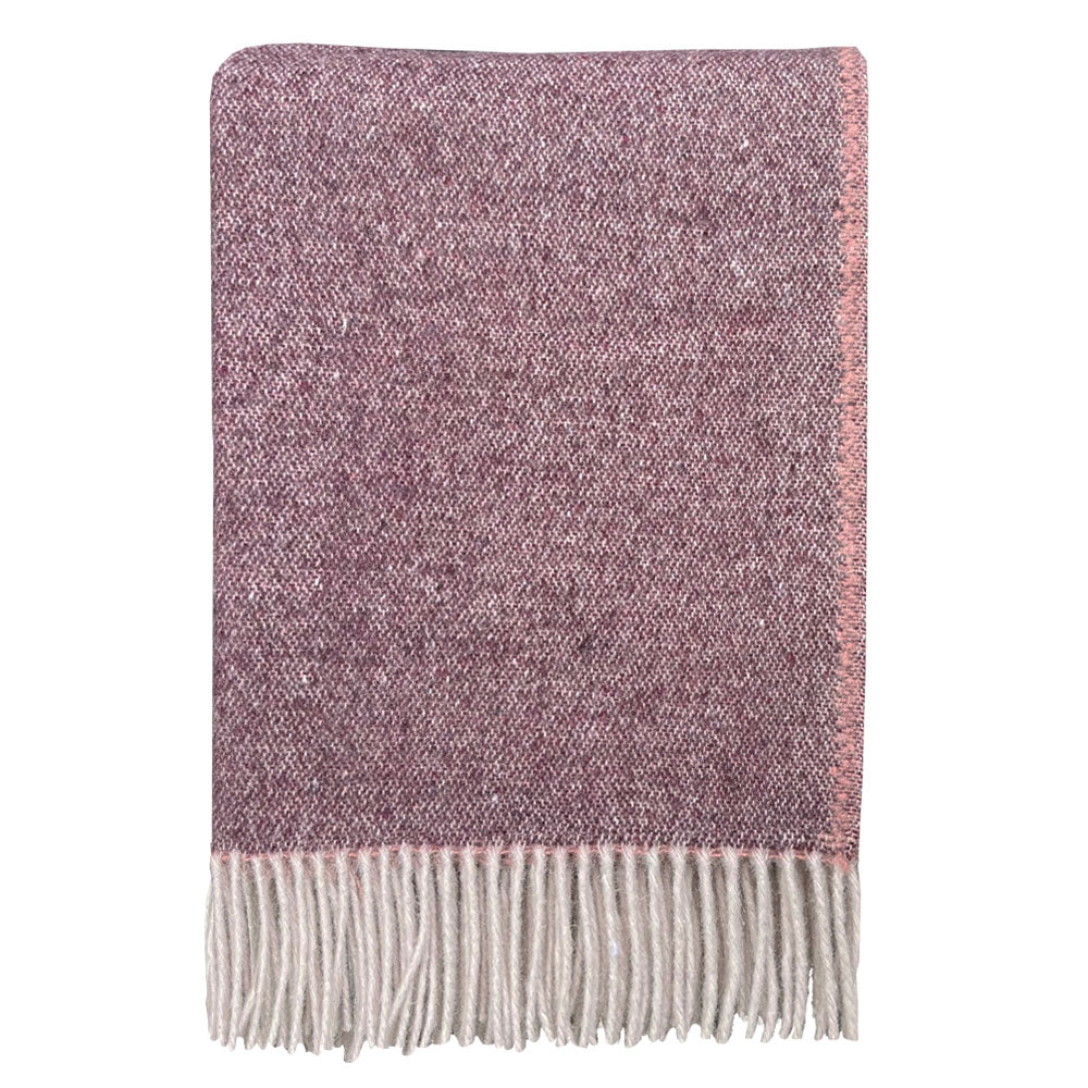Malagoon throw - rosewood - 130x170cm recycled wool