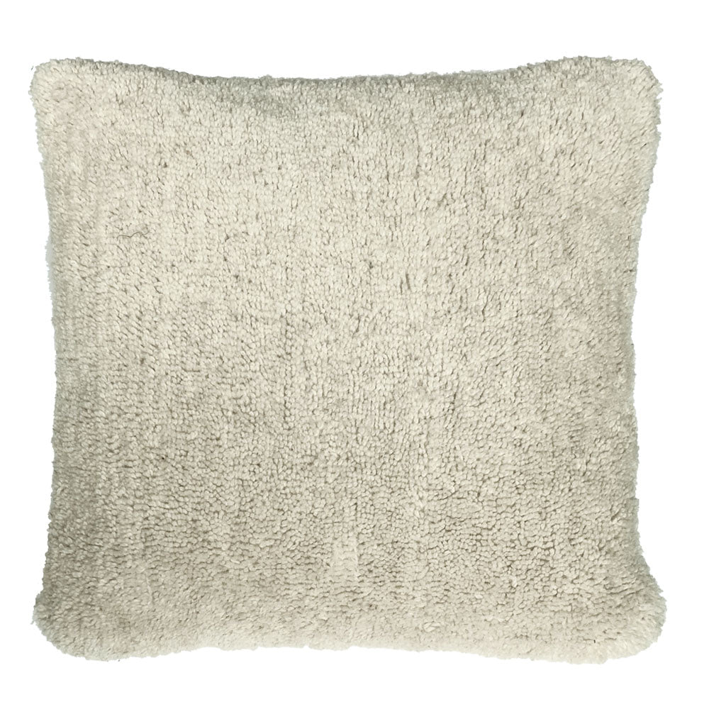 Malagoon cushion Tufted - ivory white - 50x50cm 100% wool