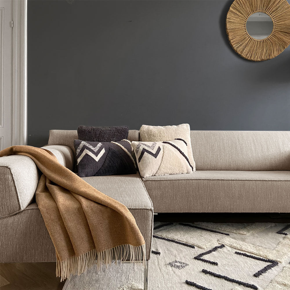 Malagoon cushion Tufted - ivory white - 50x50cm 100% wool
