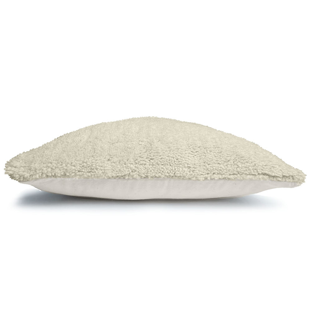 Malagoon cushion Tufted - ivory white - 50x50cm 100% wool