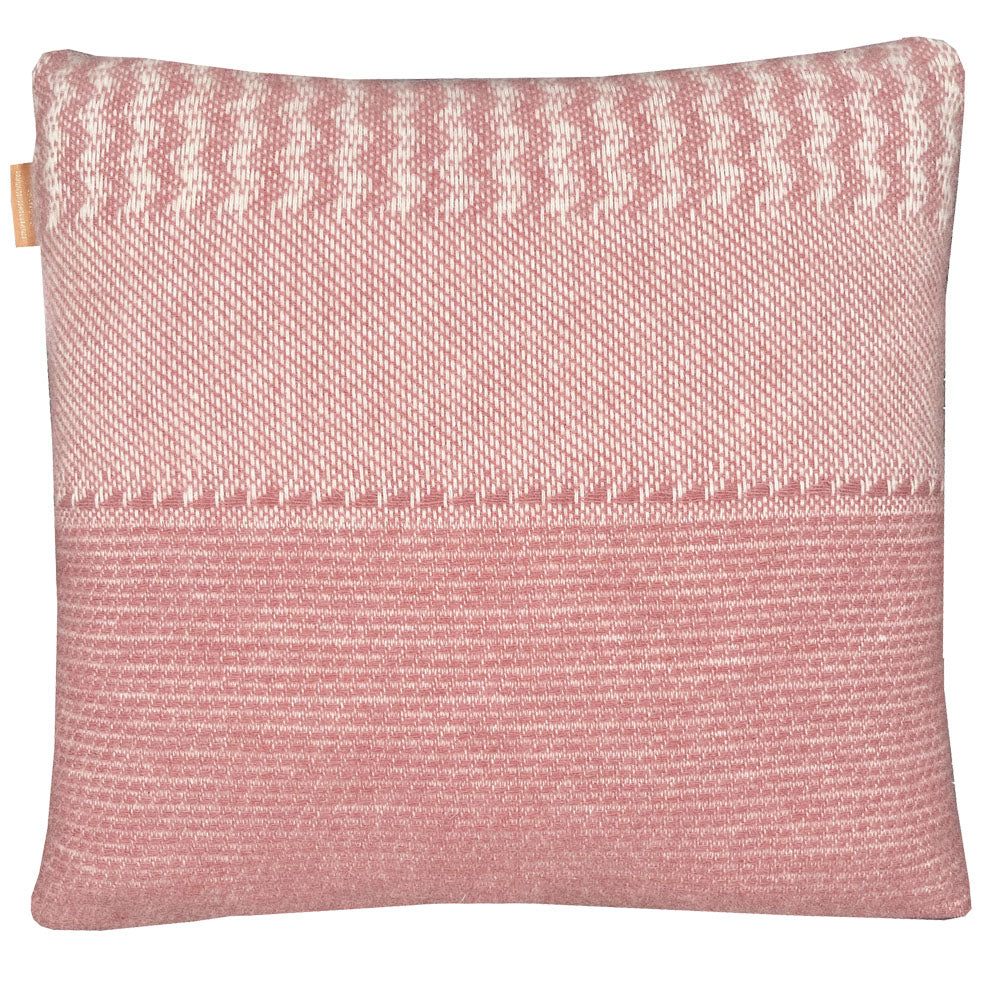 Malagoon Uptown cushion - pink - 45x45cm 100% wool