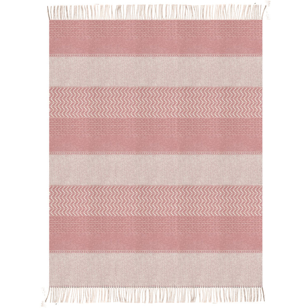 Malagoon Uptown throw - pink - 140x200cm 100% wool