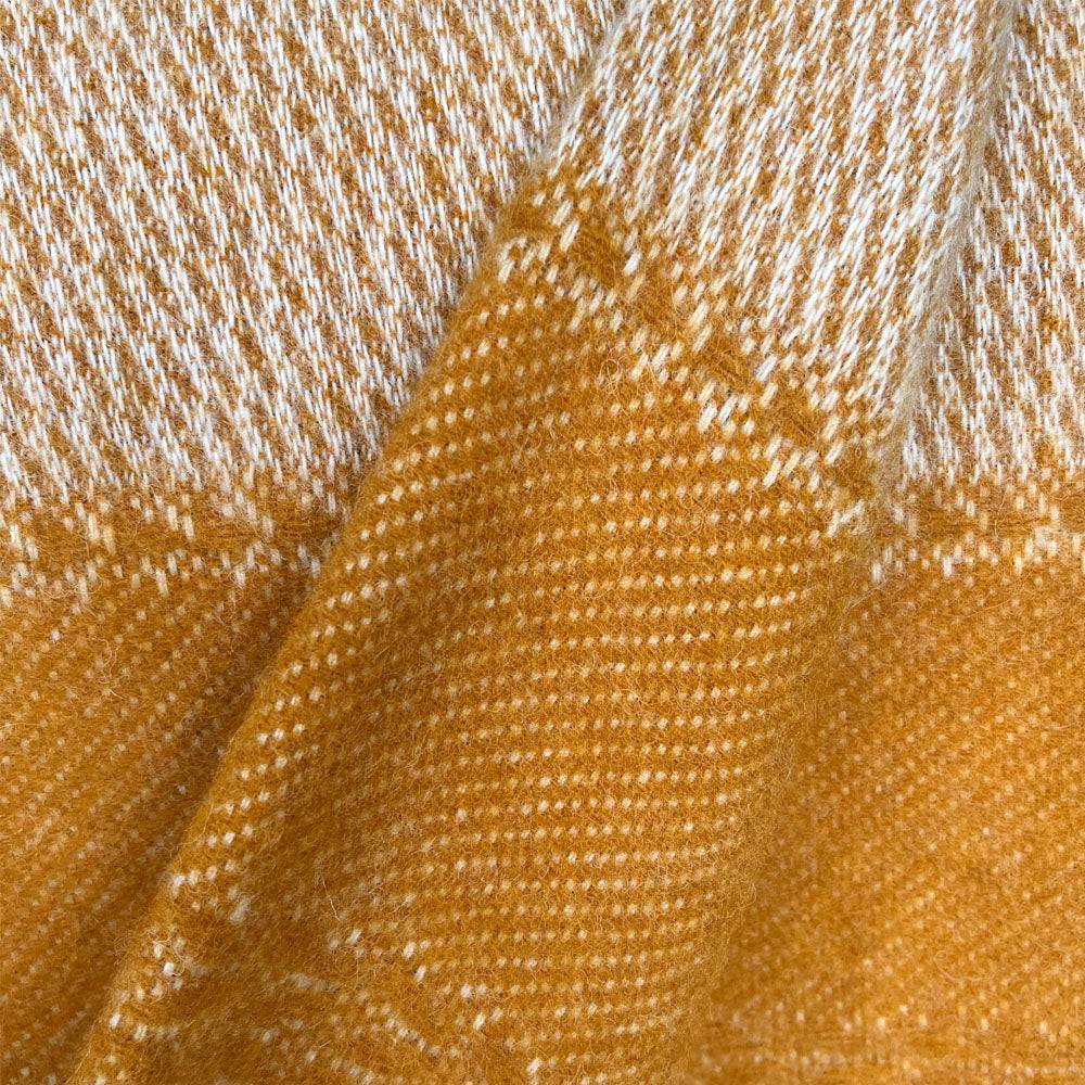 Malagoon Uptown throw - ochre - 140x200cm 100% wool
