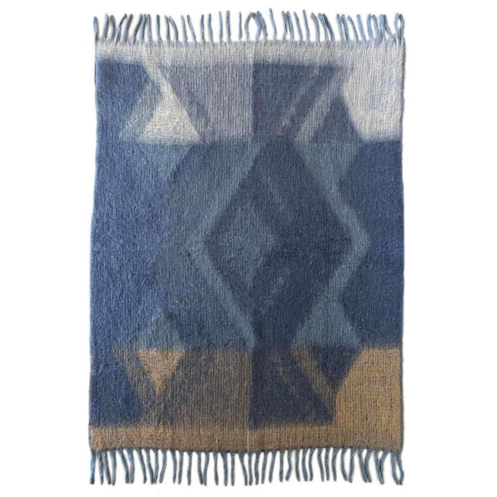Malagoon Zapotec throw - soft blue - 125x150cm 100% recycled
