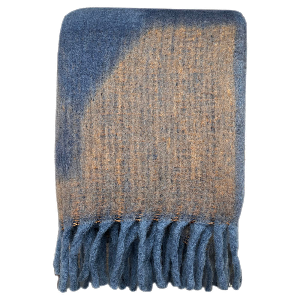 Malagoon Zapotec throw - soft blue - 125x150cm 100% recycled