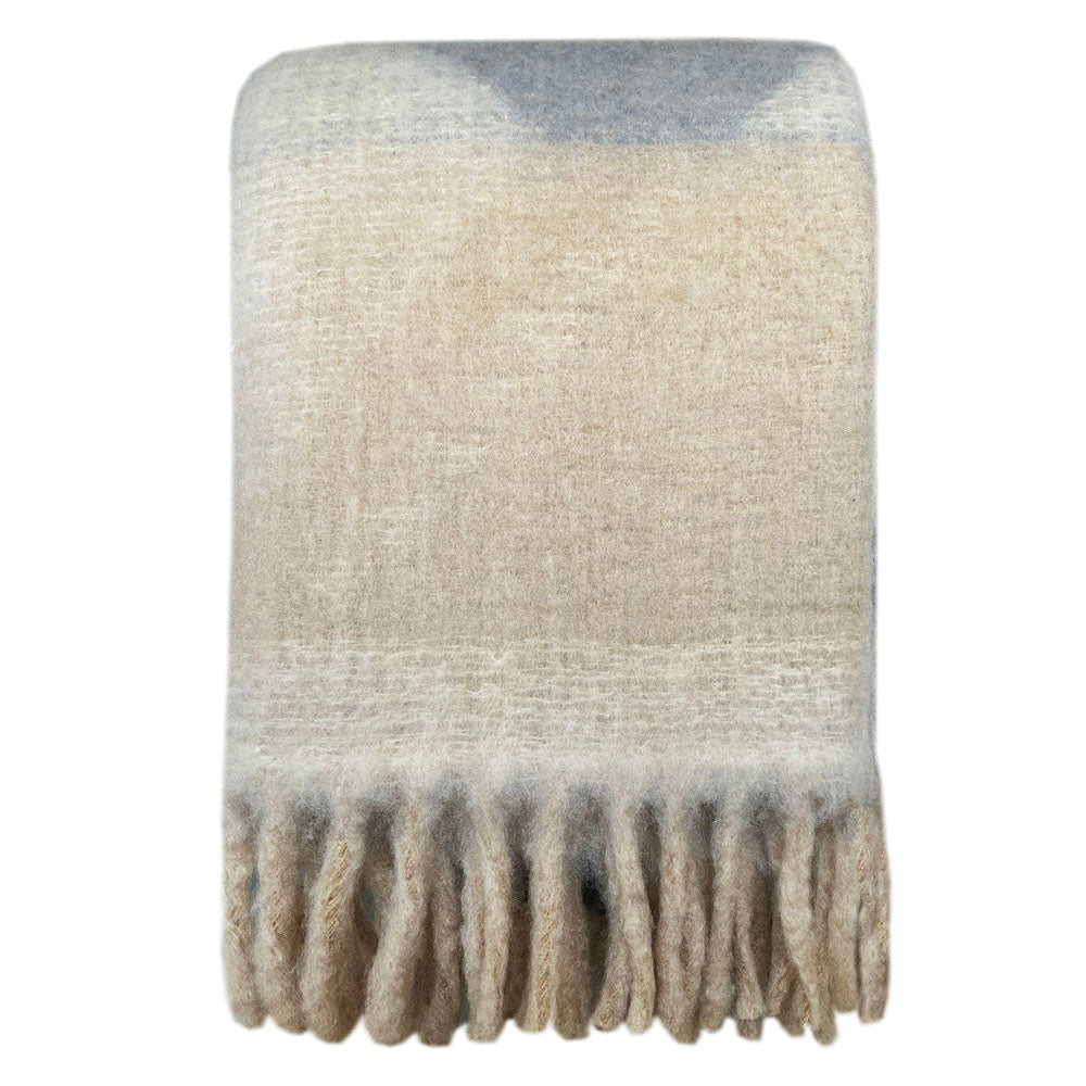 Malagoon Zapotec throw - soft grey - 100% recycled