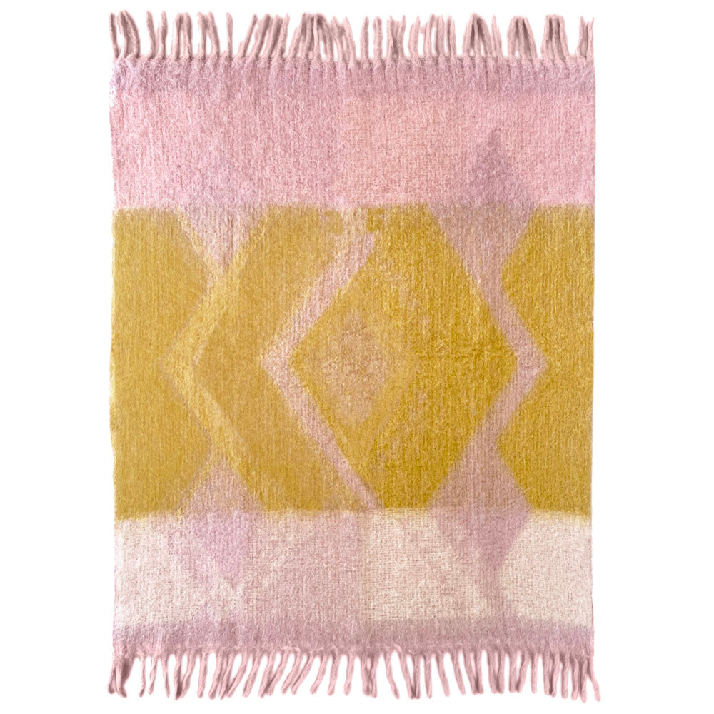 Malagoon Zapotec throw - soft lilac - 100% recycled