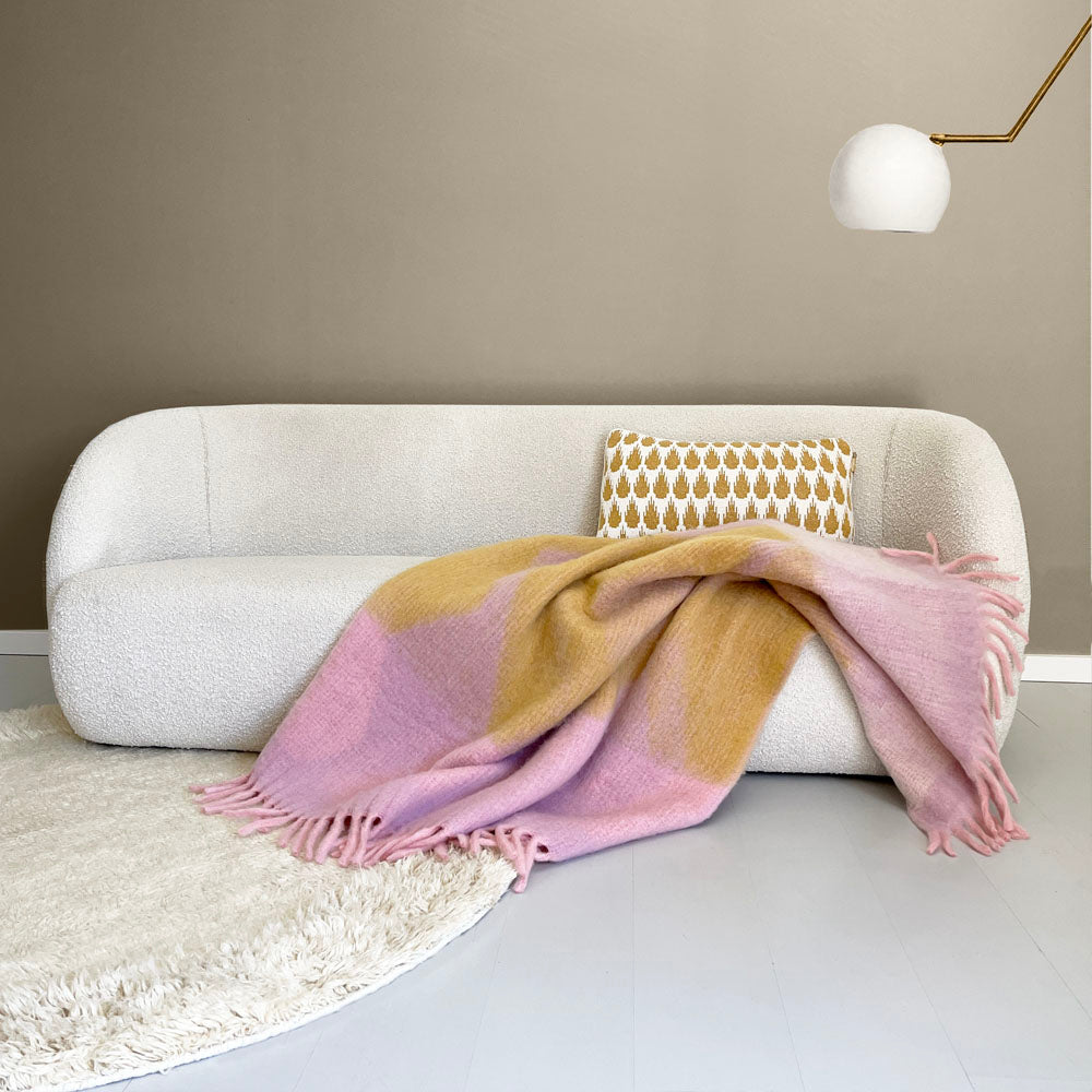 Malagoon Zapotec throw - soft lilac - 100% recycled