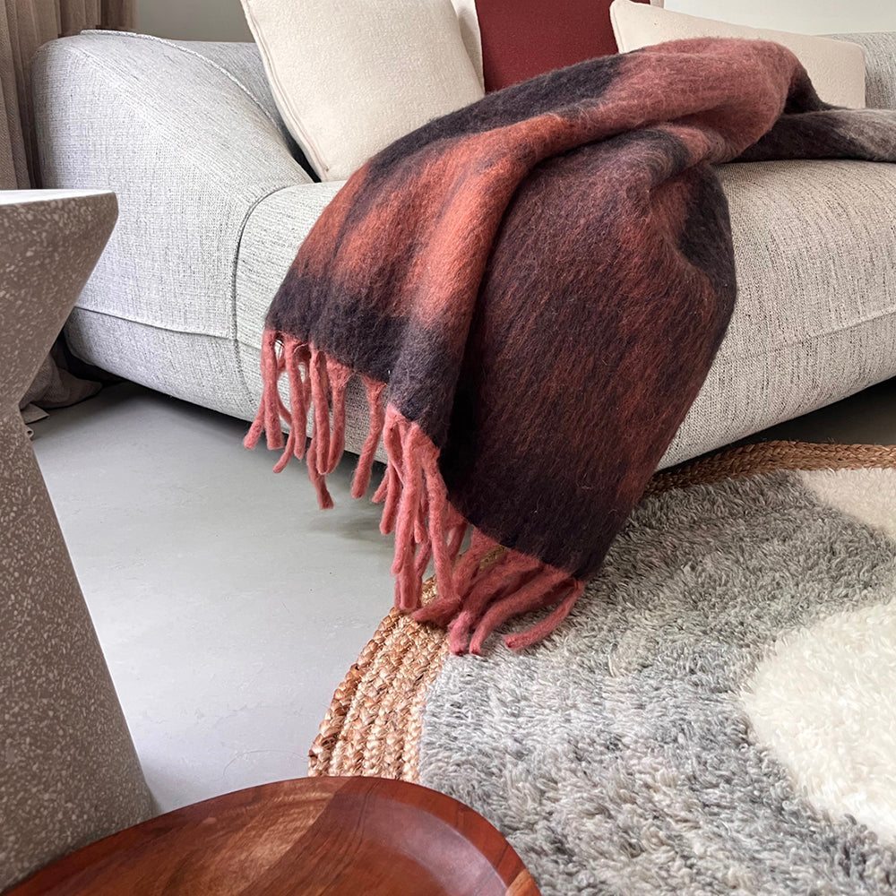 Malagoon Zapotec throw - soft black - 100% recycled