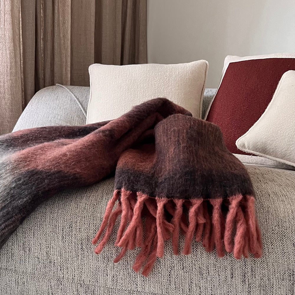 Malagoon Zapotec throw - soft black - 100% recycled