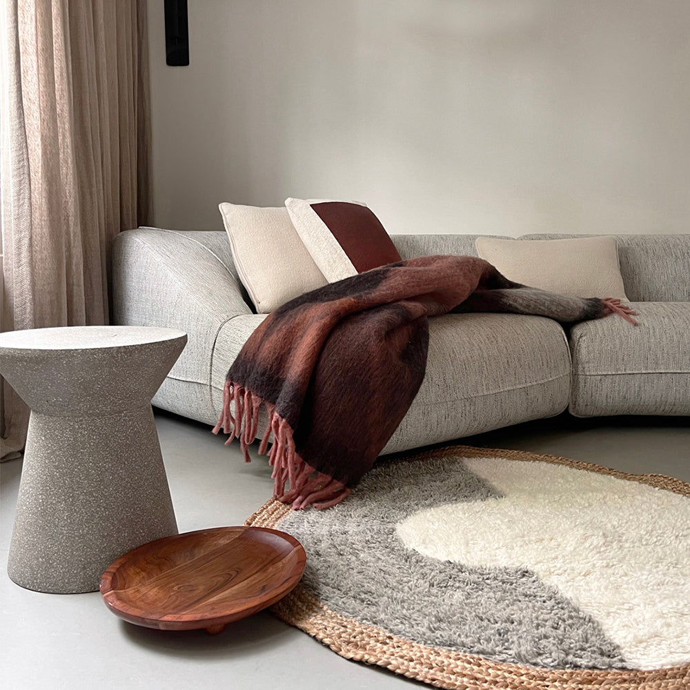 Malagoon Zapotec throw - soft black - 100% recycled
