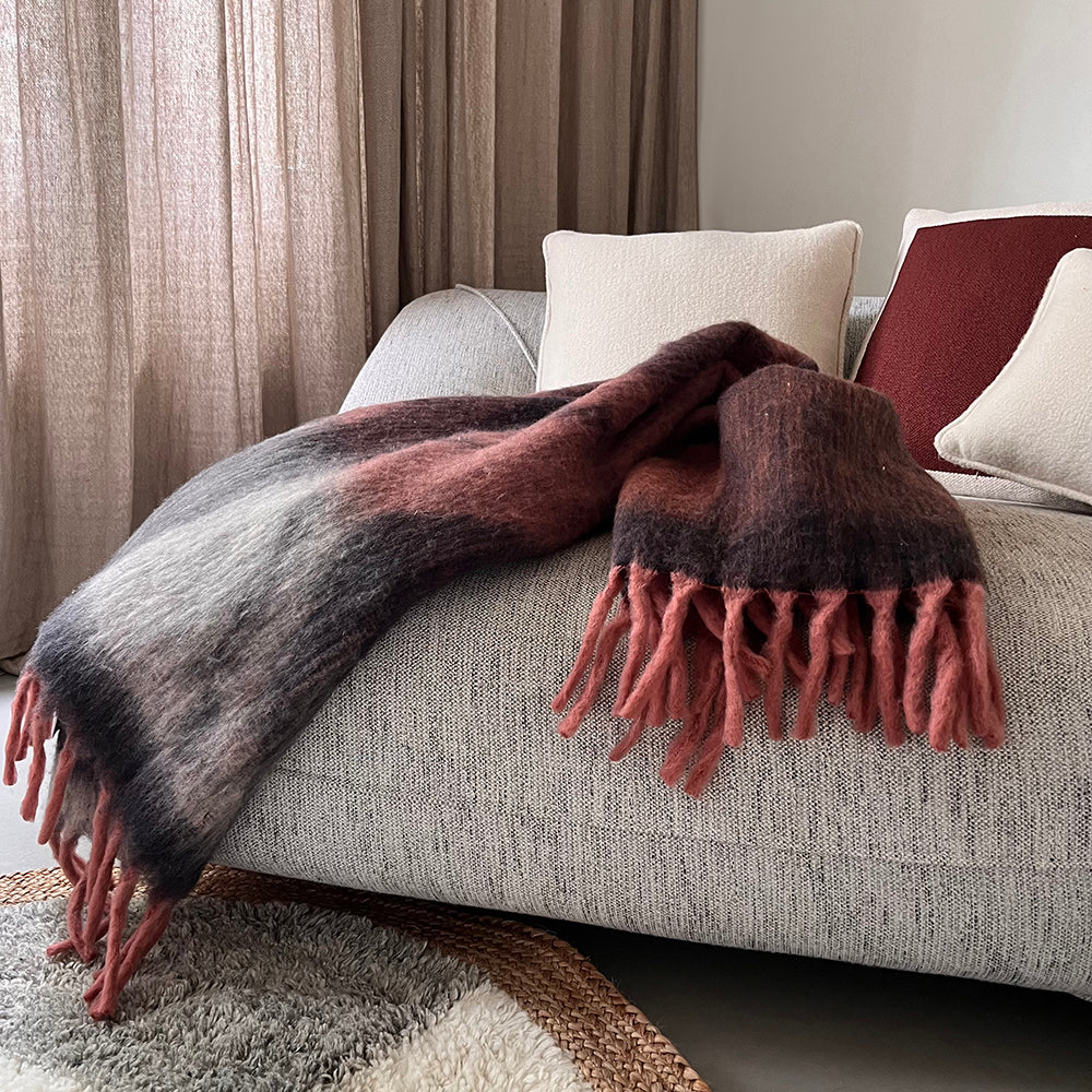Malagoon Zapotec throw - soft black - 100% recycled