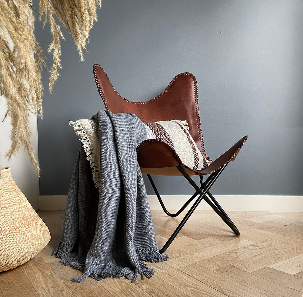 Malagoon throw - agate grey - 127x152cm 100% cotton