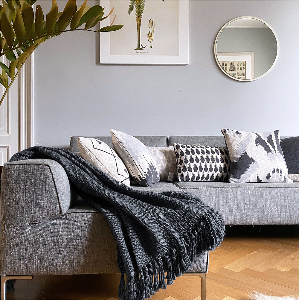 Malagoon throw Slate - anthracite - 125x150cm