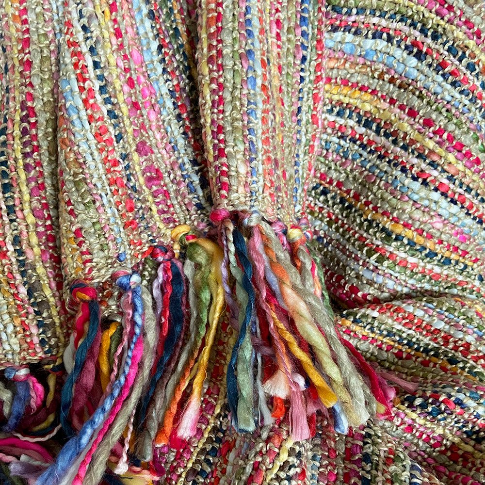 Malagoon throw Fun - beige mélange - 125x150cm